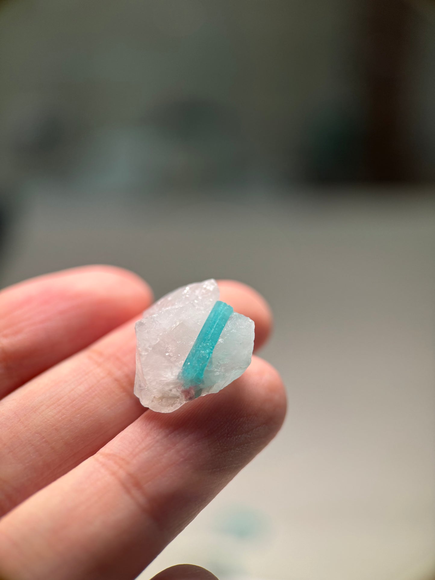 Paraiba Tourmaline in matrix
